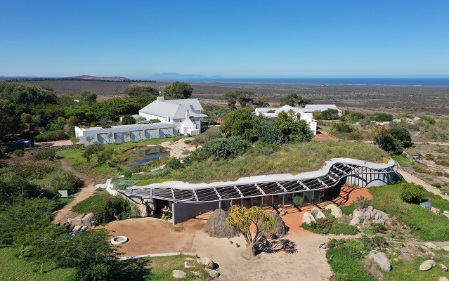 The picture shows a bird's eye view of the farm.