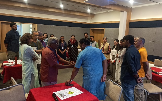 Group activity during workshop in Pune