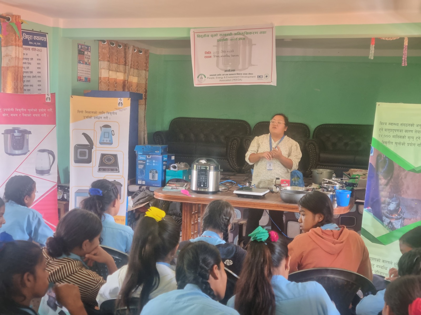 Awareness and demonstration of eCooking in Baiteshwor Secondary School, Dolakha