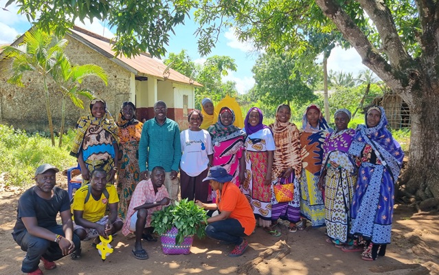 Kinondo women group during the Farmer Managed Natural Regeneratio