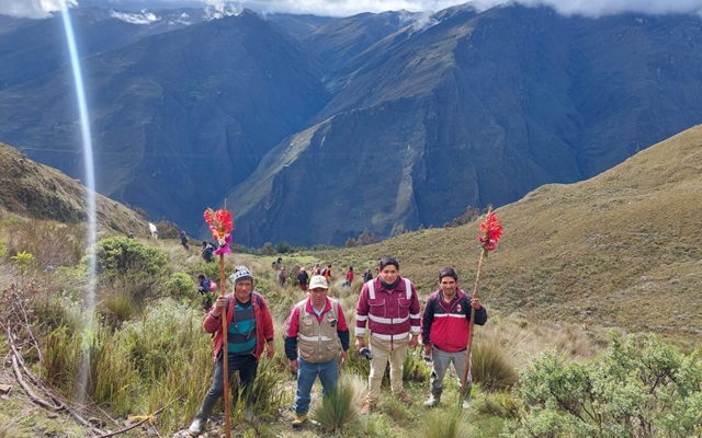 photo during project implementation in the Andes