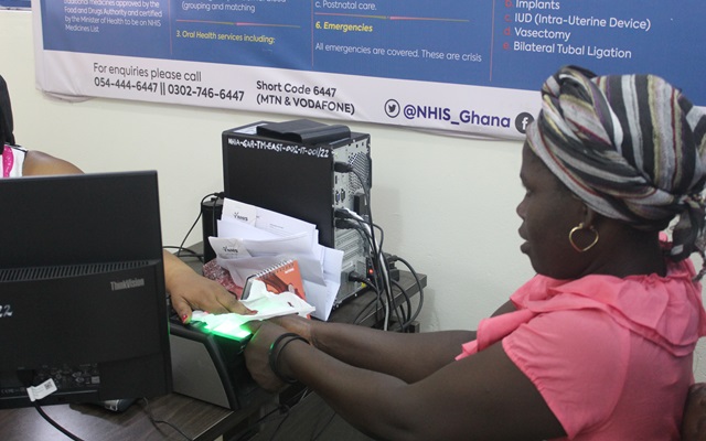 Woman at National Health Insurance Registration